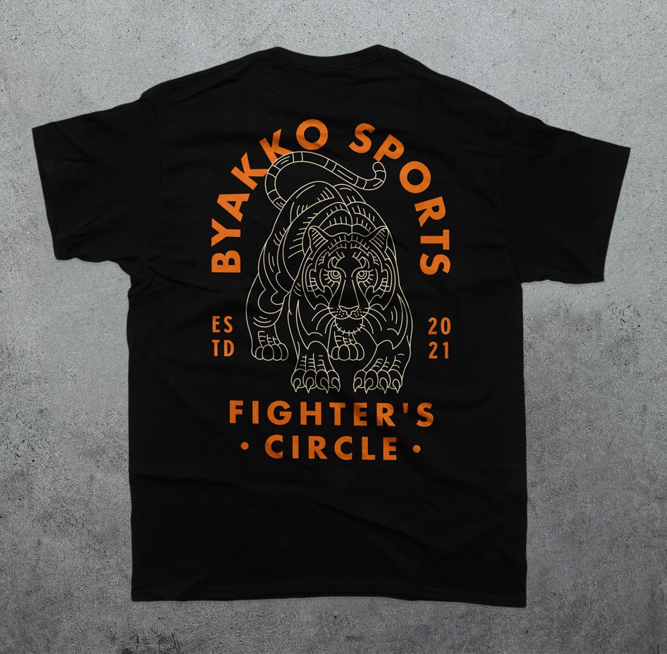 Fighter's Circle T - Shirt - Black - Byakko Sports