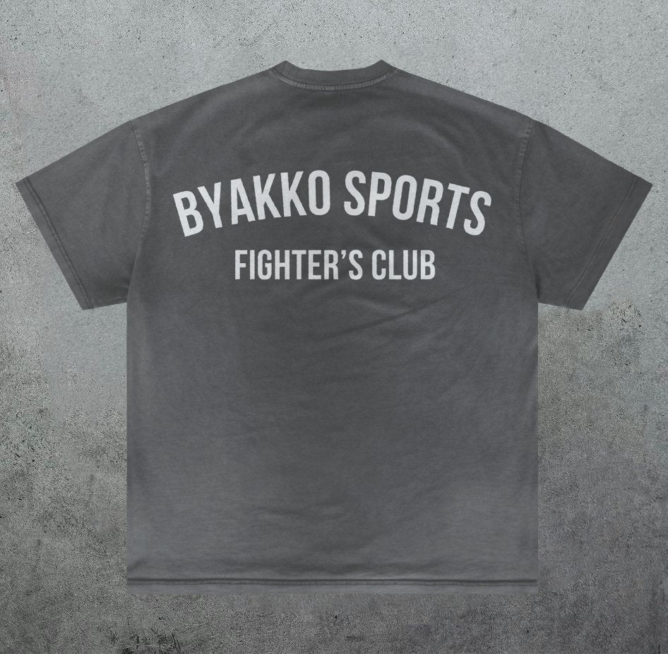 Oversize Fighter's Club T - Shirt - Black - Byakko Sports