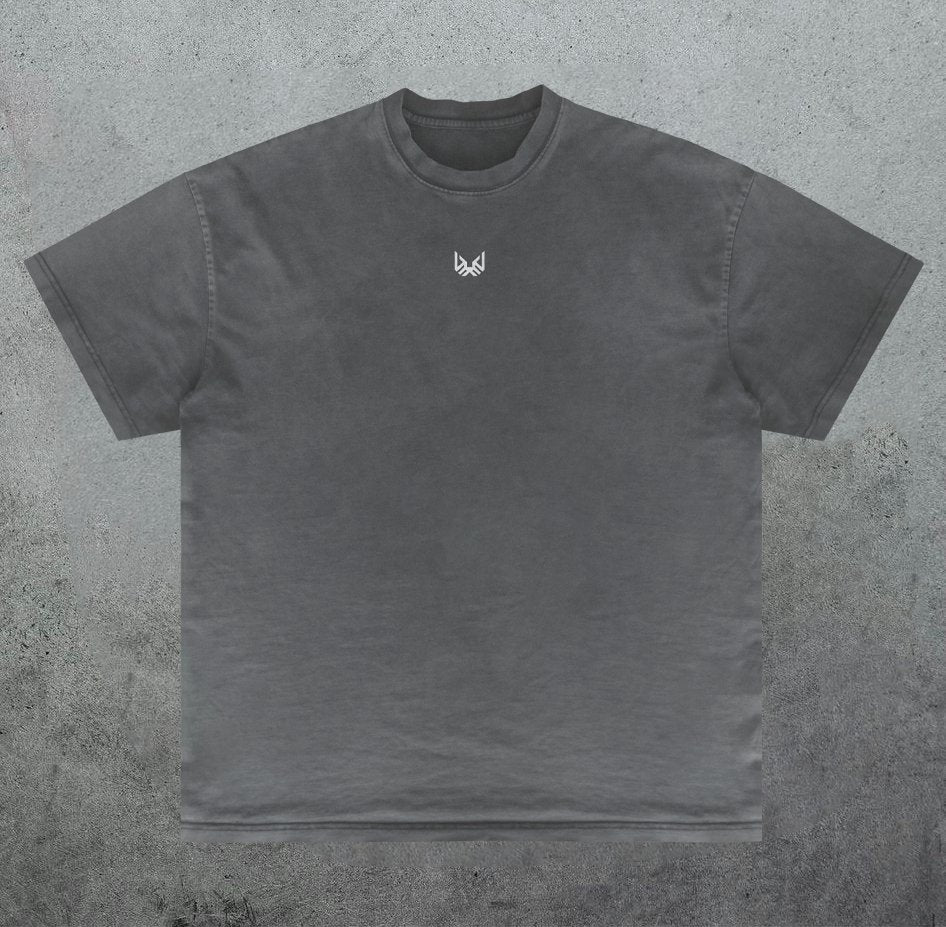 Oversize Icon Mark T - Shirt - Faded Black - Byakko Sports