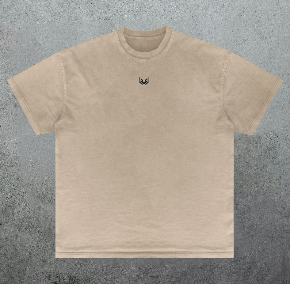 Oversize Icon Mark T - Shirt - Faded Khaki - Byakko Sports